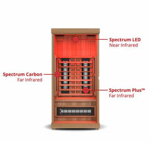 Load image into Gallery viewer, Finnmark FD-1 Full-Spectrum Infrared Sauna 1-Person Home Infrared Sauna, 38”W x 38”D x 78”H