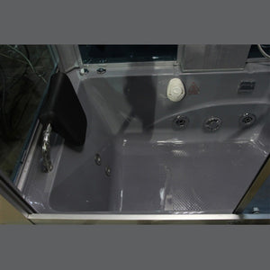 Mesa Yukon 501 White Steam 59" Rectangular Steam Shower w/Jetted Tub