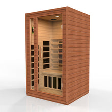 Load image into Gallery viewer, ***New 2023 Model*** Cardoba 2 Person Full Spectrum Infrared Sauna - Canadian Hemlock