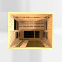 Load image into Gallery viewer, ***New 2023 Model*** Lugano 3 Person Full Spectrum Infrared Sauna - Canadian Hemlock