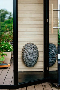 Haljas Hele Glass Mini Up to 3 Person Outdoor Sauna House