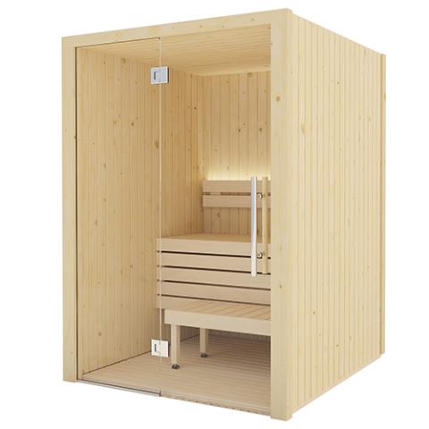 SaunaLife Model X2 XPERIENCE Series Indoor Sauna DIY Kit w/LED Light System, 1-2-Person, Spruce, 60