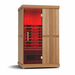 Finnmark FD-2 Full-Spectrum Infrared Sauna 2-Person Home Infrared Sauna, 48”W x 44”D x 78”H