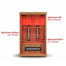 Load image into Gallery viewer, Finnmark FD-2 Full-Spectrum Infrared Sauna 2-Person Home Infrared Sauna, 48”W x 44”D x 78”H