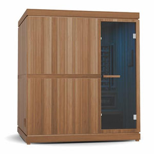 Finnmark FD-5 Trinity XL Infrared & Steam Sauna Combo 4-Person Home Sauna with Infrared & Traditional Heater 72"W x 48"D x 78"H