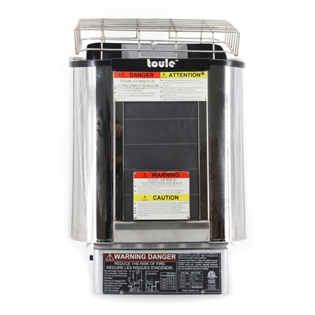 TOULE ETL Certified Wet Dry Sauna Heater Stove - Wall Digital Controller - 4.5KW