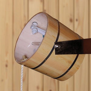 Pine Wood Sauna Shower Bucket