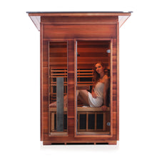 Load image into Gallery viewer, Enlighten Diamond 2 Slope Infrared/Traditional Sauna