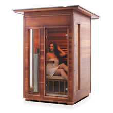 Load image into Gallery viewer, Enlighten Diamond 2 Slope Infrared/Traditional Sauna