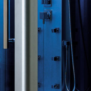 Mesa 802L Steam Shower 45" Walk In Steam Shower-Blue Glass