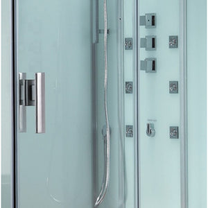 Platinum DZ959F8L Steam Shower-White 47" Rectangular Steam Shower