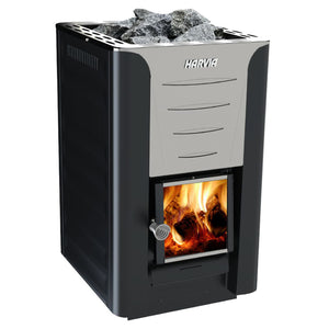 Harvia Pro 20 Wood Burning Sauna Heater and Chimney Kit - H20CMNY-AP | ALEKO