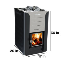 Load image into Gallery viewer, Harvia Pro 20 Wood Burning Sauna Heater and Chimney Kit - H20CMNY-AP | ALEKO