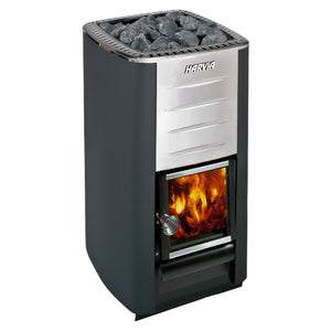 Harvia Pro 20 Wood Burning Sauna Heater and Chimney Kit - HM3CMNY-AP | ALEKO