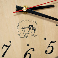 Load image into Gallery viewer, Pine Wood Analog Sauna Clock