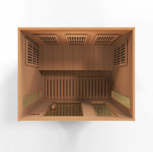 Load image into Gallery viewer, Maxxus &quot;Montilemar Edition&quot; 3 Person Near Zero EMF FAR Infrared Sauna - Canadian Red Cedar