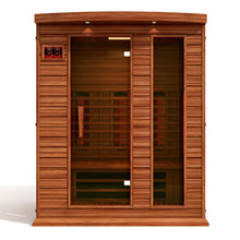 Load image into Gallery viewer, ***New 2021 Model*** Maxxus 3 Person Full Spectrum Infrared Sauna - Canadian Red Cedar