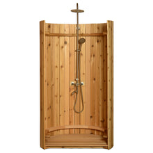 Load image into Gallery viewer, ALEKO Ellipse Curved Rinse Outdoor Shower