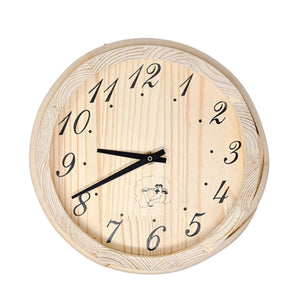 Handcrafted Analog Clock in Finnish Pine Wood