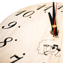 Load image into Gallery viewer, Handcrafted Sleek Analog Clock in Finnish Pine Wood