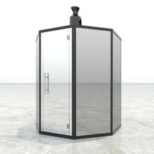 Load image into Gallery viewer, Haljas Hele Glass Single Standard Up to 4 Person Outdoor Sauna House
