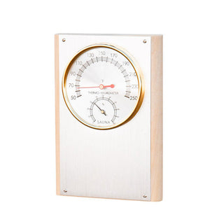 Wooden Thermometer-Hygrometer - 1 Dial